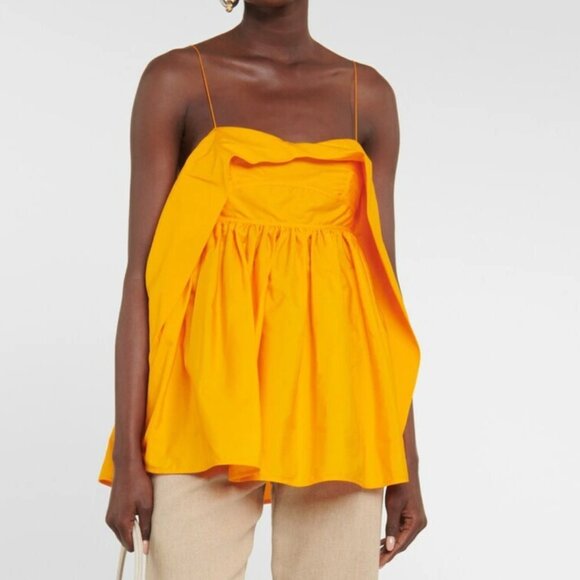 Cecilie Bahnsen Sunday Top Orange, US 4 / UK 8 - Picture 2 of 6